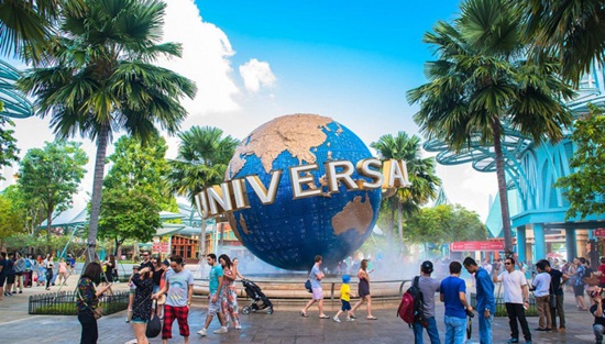 Universal Studios công viên giải trí nổi tiếng trên đảo Sentosa Singapore
