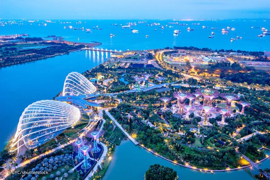Garden bay the Bay - một trong những kỳ quan nổi tiếng của Singapore