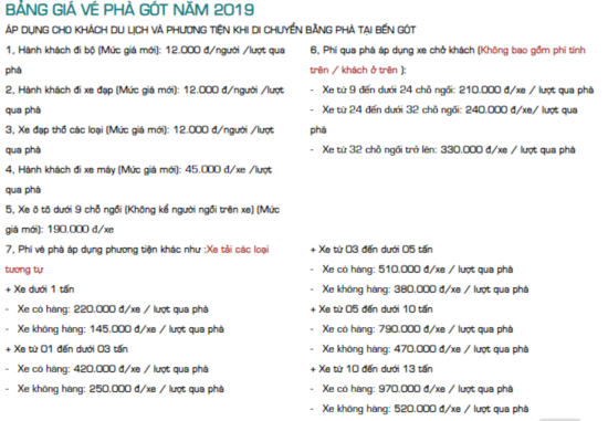 Bảng giá vé Phà Cát Bà mới nhất 2019-2020