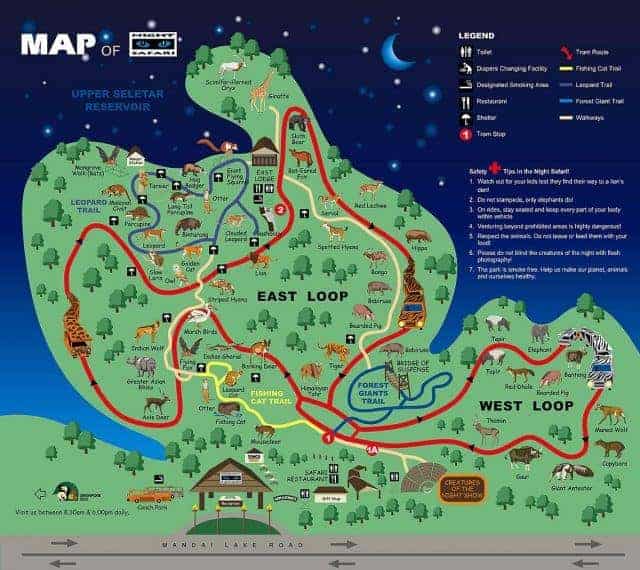Vé Night Safari Singapore giá rẻ